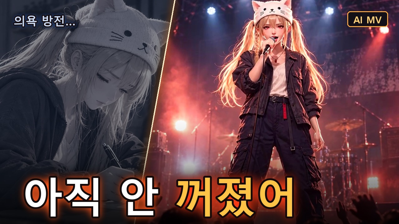 〈아직 안 꺼졌어〉 장면